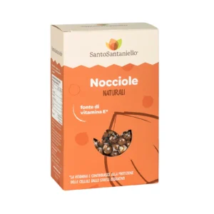 Confezione da 1000g di Nocciole Naturali prodotte dall'azienda italiana Santo Santaniello di Pietradefusi in provincia di Avellino.